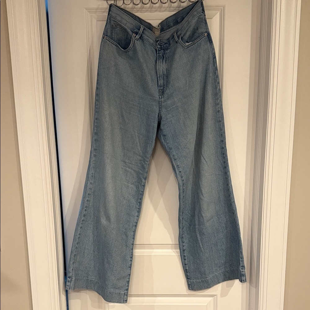 Everlane Light Blue wide leg cropped Jeans